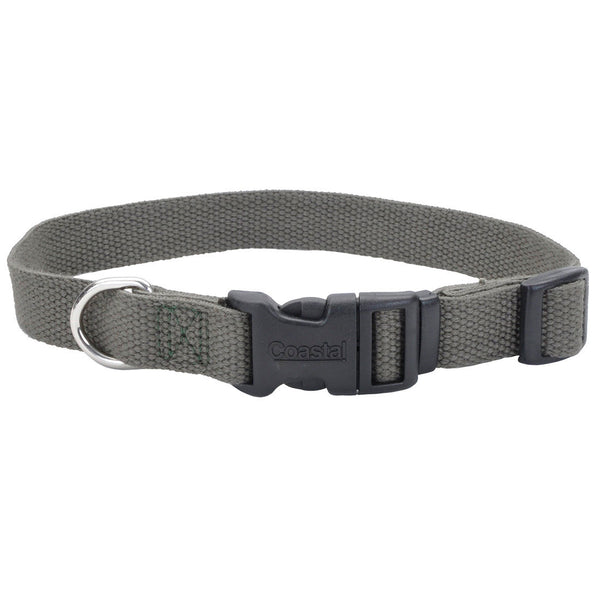 New Earth Soy Adjustable Dog Collar, Forest