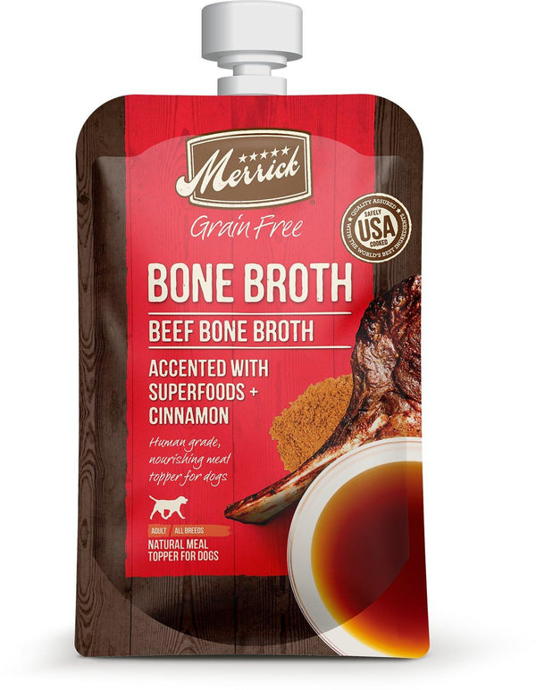 Merrick Beef Bone Broth Grain-Free Dog Food Topper