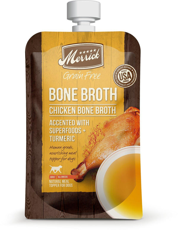 Merrick Chicken Bone Broth Grain-Free Dog Food Topper