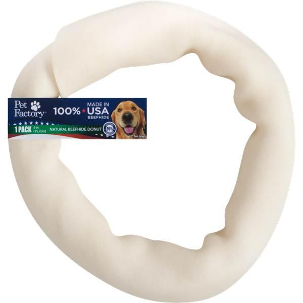 Pet Factory USA Beefhide Donut Dog Treats