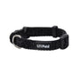 Li'l Pals Collier ajustable avec revêtement pailleté pour chiens, Paillettes noires