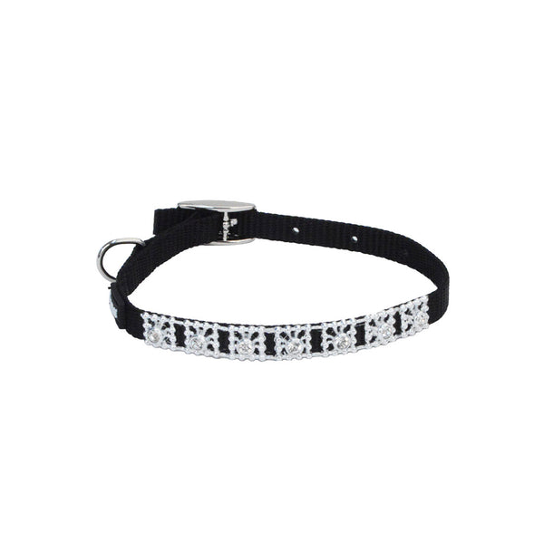 Li'l Pals Nylon Jewel Collar, Black
