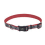 Lazer Brite Collier réglable réfléchissant pour chien, Pattes rouges et os
