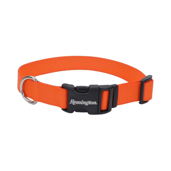Collier ajustable à motifs Remington pour chien, Orange sécurité