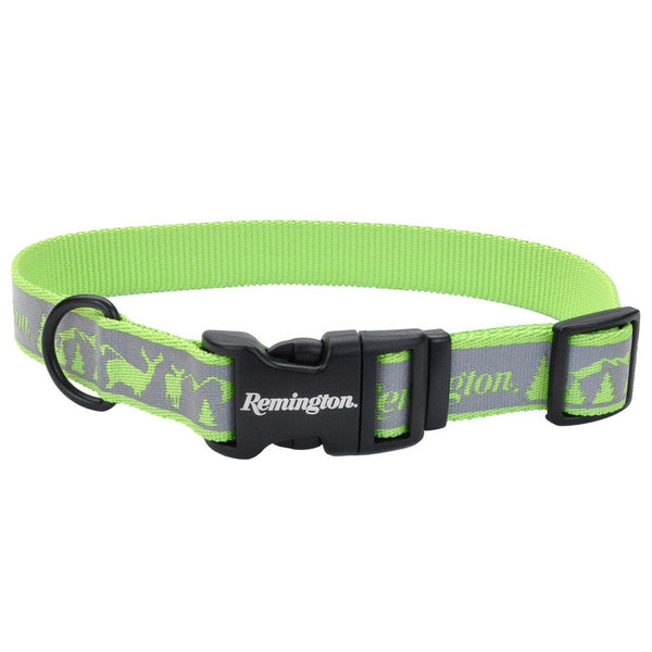Collier réfléchissant ajustable Remington pour chien, Lime Deer Mountain