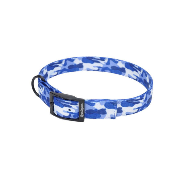 Remington Collier double couche à motif pour chien courant, camouflage Remington bleu