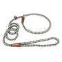 Remington Laisse coulissante en corde tressée pour chien, Vert/Blanc