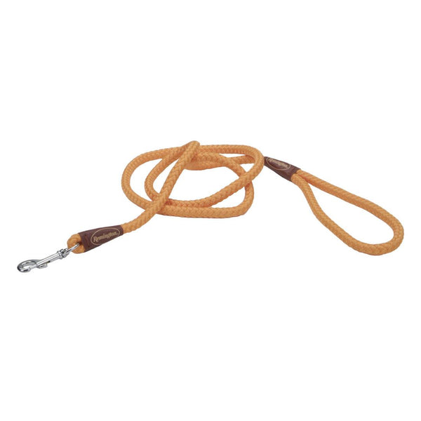 Remington Braided Rope Snap Dog Leash, Safety Orange