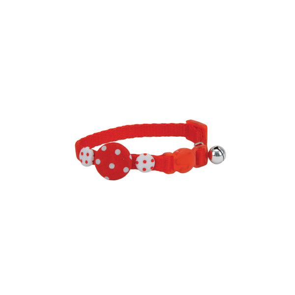 Li'l Pals Kitten Embellishment Collars, Red Buttons, 5/16-inxup to 8-in