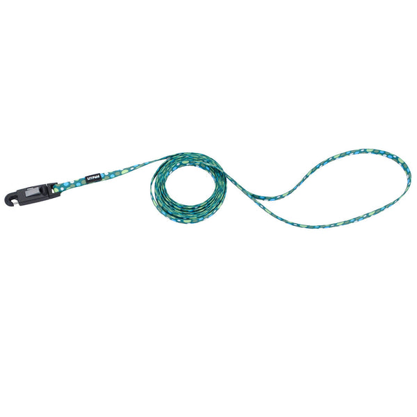 Li'l Pals Patterned Dog Leash with E-Z Snap, Green Dots