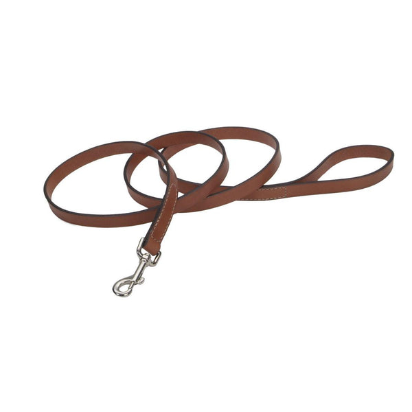 Circle T Oak Tanned Leather Dog Leash, Tan