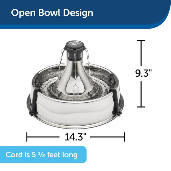 PetSafe Drinkwell Stainless Multi-Pet Fountain, 128-oz