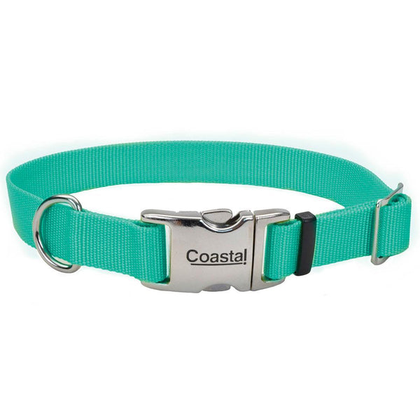 Coastal Collier ajustable avec boucle métallique pour chiens, Sarcelle.
