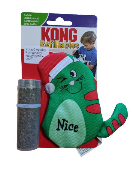 KONG Holiday Purrsonality Nice Catnip Cat Toy