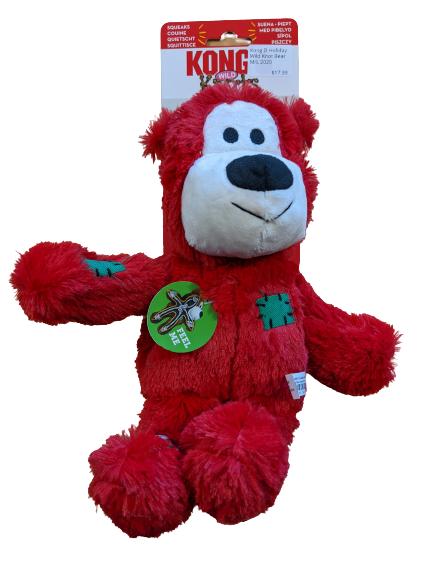 KONG Holiday Wild Knots Bear Dog Toy