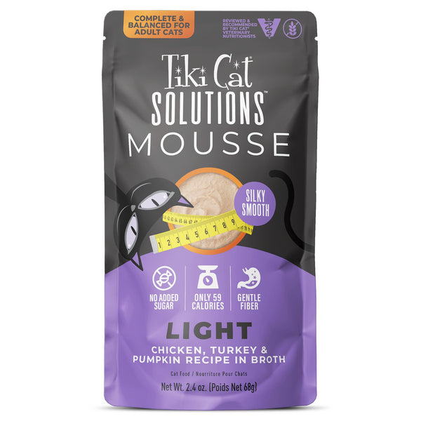 Tiki Cat Special LIGHT Poulet, Dinde et Citrouille Recette en Broth nourriture humide Pouch
