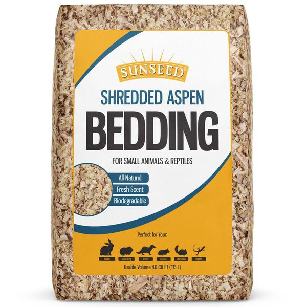 Sunseed Shredded Aspen Small Animal & Reptile Bedding