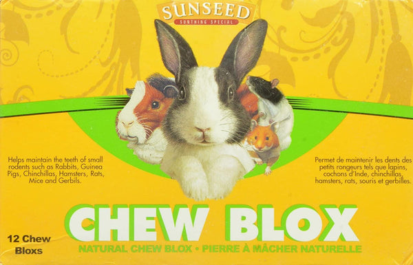 Sunseed Bâtons à mâcher naturels pour petits animaux.