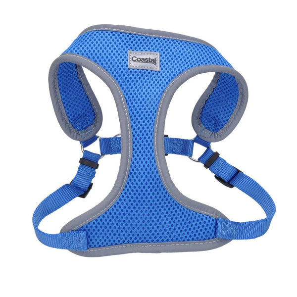 Coastal Comfort Soft Reflective Wrap Adjustable Dog Harness, Blue Lagoon