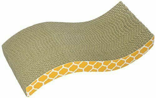 OurPets Cosmic Wave Corrugated Scratcher with Catnip for Cats