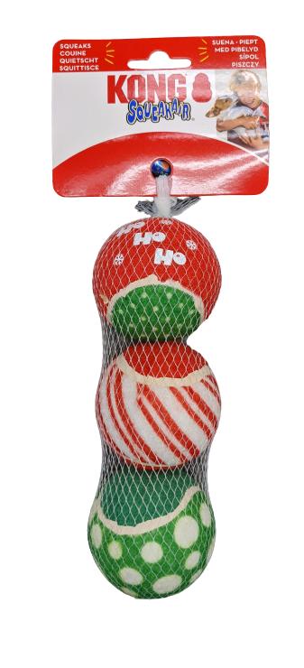 KONG Holiday SqueakAir Ball Dog Toy