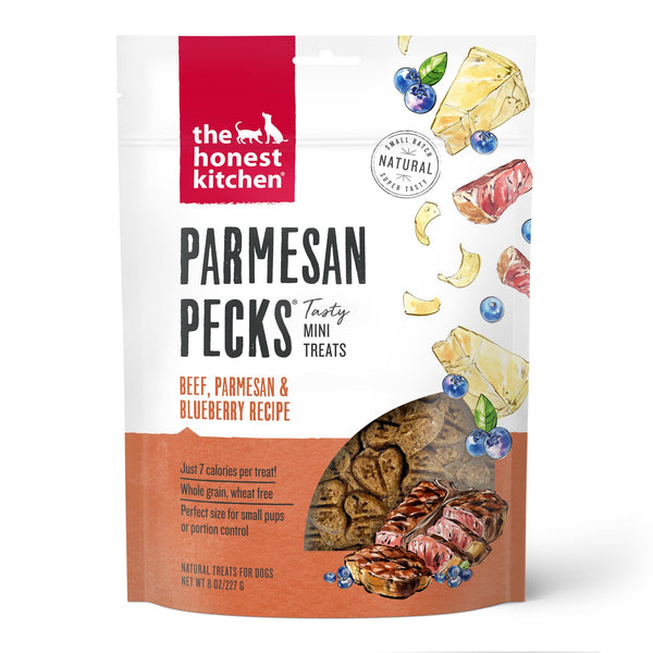 The Honest Kitchen Parmesan Pecks Beef, Parmesan & Blueberry Dog Treats