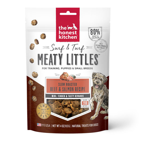 The Honest Kitchen Surf & Turf Meaty Littles Beef & Salmon Dog Treats