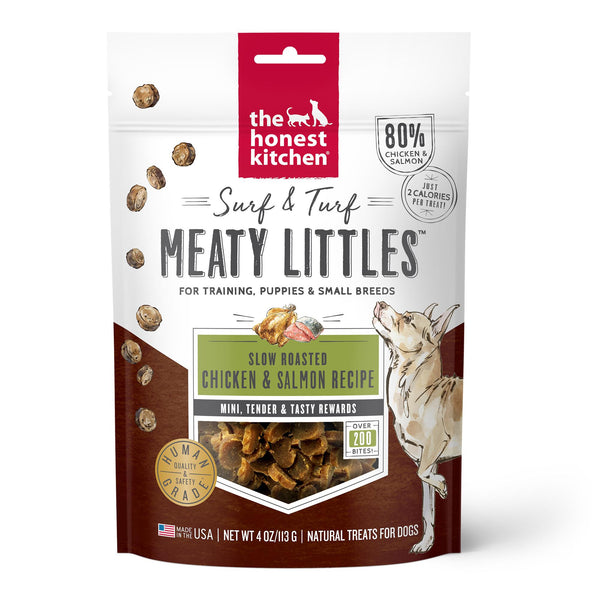The Honest Kitchen Surf & Turf Meaty Littles Chicken & Salmon Dog Treats