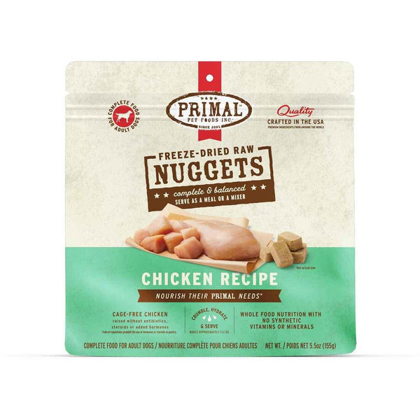 Primal Chicken Recipe Nuggets Freeze-Dried Raw Dog Food