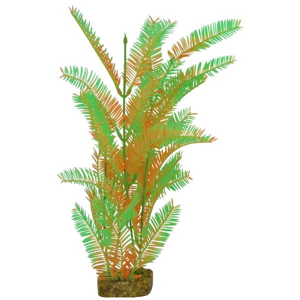 GloFish Aquarium Plant, Green/Orange