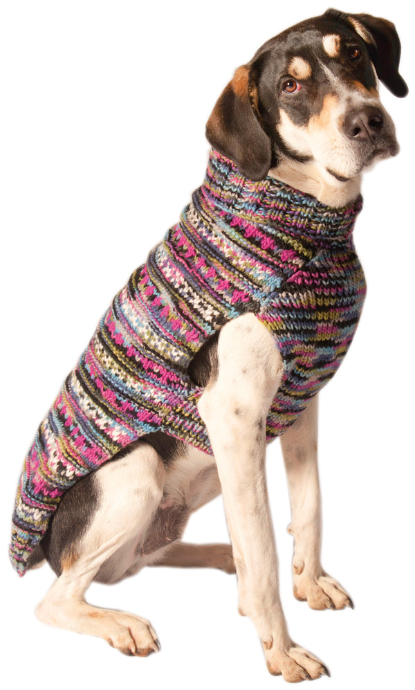 Chilly Dog Purple Woodstock Dog Sweater