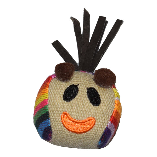Amazing Pet Products Cat-itude Ball Face Cat Toy, Assorted Colors