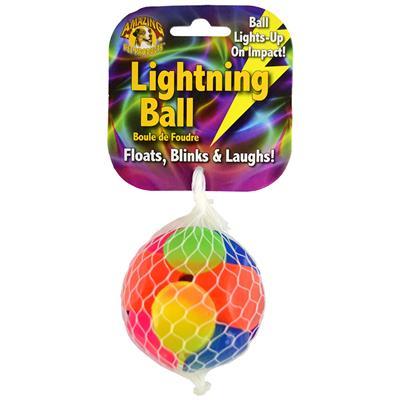 Amazing Pet Products Jouet pour chien Boule d'éclair flotte, clignote et rit