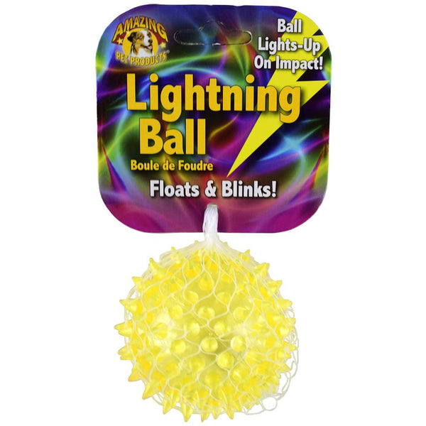 Amazing Pet Products Jouet pour chien Boule d'éclair flotte et clignote