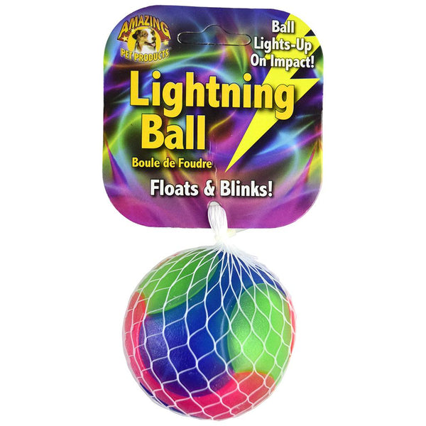 Amazing Pet Products Jouet pour chien Boule d'éclair lisse flotte et clignote