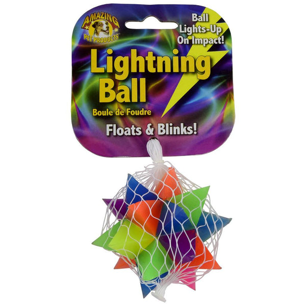 Amazing Pet Products Lightning Ball Star Floats & Blinks Dog Toy