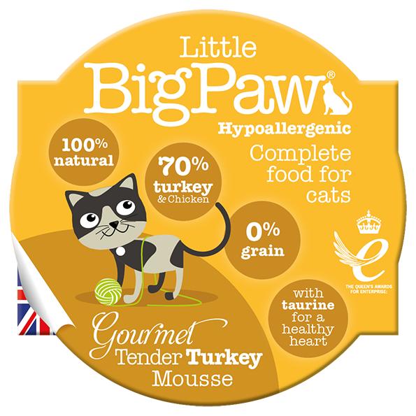 Little BigPaw Gourmet Tender Turkey Mousse Wet Cat Food