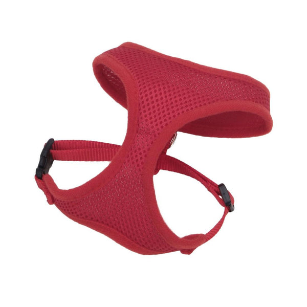 Coastal Comfort Soft Adjustable Dog Harness, Red