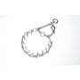 Titan Collier d'entraînement Chrome à pointes avec fermeture rapide à une main pour chiens.