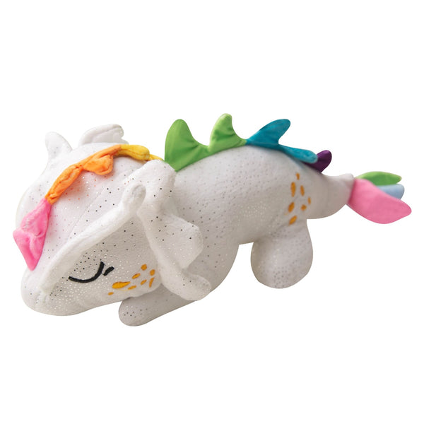 Snugarooz Dreamer Dragon Dog Toy, White, 14-in