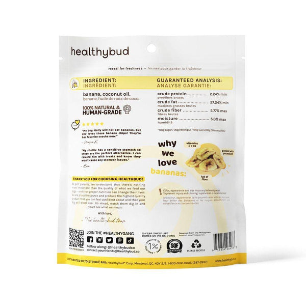 Healthybud Banana Crisps Dog Treats