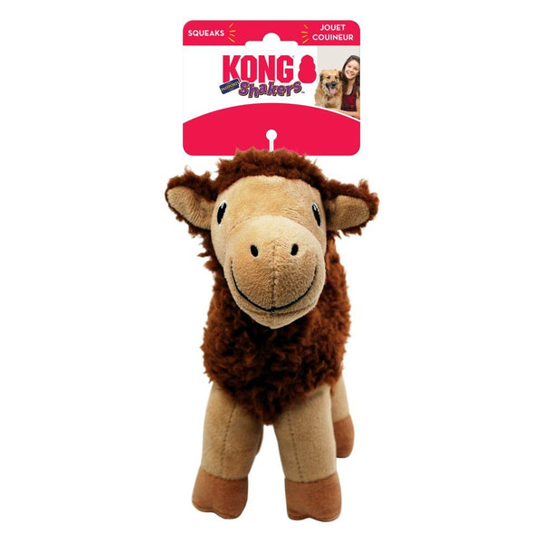 KONG Shakers Passports Camel Jouet pour chien Marron