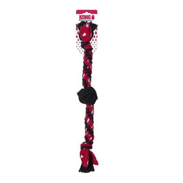 Jouet pour chien KONG Signature Rope Dual Knot avec balle