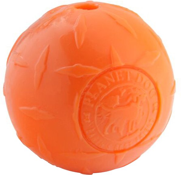 Planet Dog Jouet Pour Chien, Balle Diamond, Orange, 4-in
