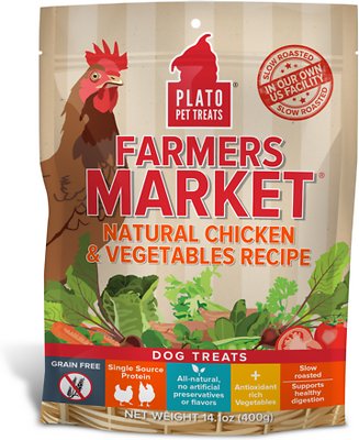 Plato Farmers Market Chicken & Vegetables Grain-Free Dog Treats