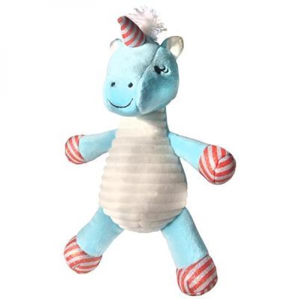 Huxley & Kent Power Plush Candie Cane Unicorn Dog Toy