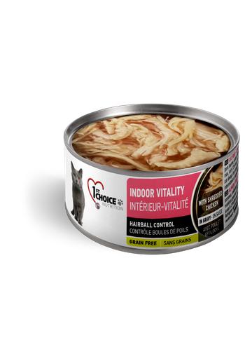 1st Choice Nutrition Vitality Indoor Poulet Effiloché Pâtée humide pour chat