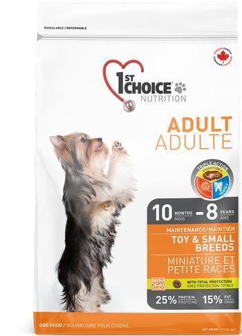 1st Choice Nutrition Maintenance Chicken Toy & Small Breed Dry Dog Food