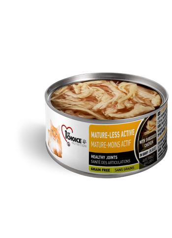 1st Choice Nutrition Mature-Less Active Shredded Chicken Senior Wet Cat Food
