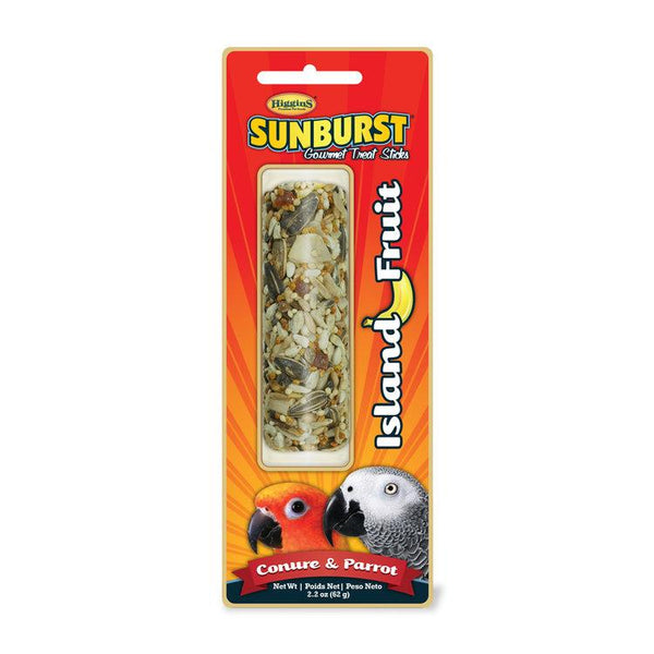 Higgins Sunburst Island Fruit Sticks Conure & Parrot Bird Treats